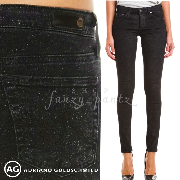 Ag Adriano Goldschmied Denim - AG Glimmer Legging Super Skinny Jean 26 Black